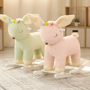 ม้าโยกตุ๊กตาสัตว์น่ารักสำหรับเด็กอายุ 2-6 ปี ขายส่ง เหมาะเป็นของขวัญคริสต์มาส - Product Image 3