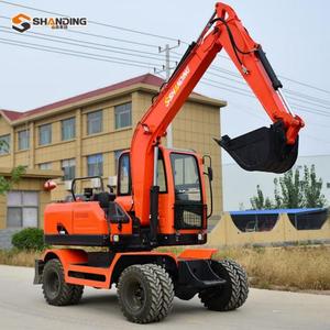 Excavadora de ruedas SHANDING de 8 toneladas con motor Yuchai, excavadora hidráulica con engranajes, excavadora hidráulica con presión hidráulica, envío gratuito. - Product Image 4