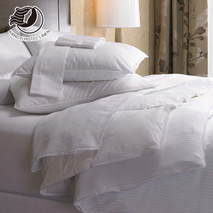 Bán Chạy Nhất 400 TC Bông Trắng Sateen Khách Sạn Bed Linen 4 Cái Bộ Đồ Giường Khách Sạn - Product Image 5