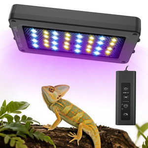 Profession elle DC 24W UVB Reptilien leuchte LED Voll spektrum mit Auto Cycle Einstellbare Helligkeit und dimmbare Heiz lampe - Product Image 1