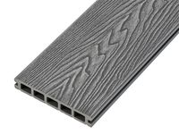 Plancher de terrasse en plastique composite gaufré 3D écologique à grain de bois profond