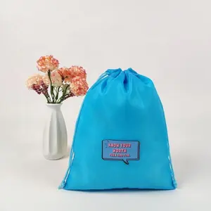 Bolsas con cordón personalizables para Cumpleaños de Niños, mini bolsas con cordón de nailon para joyería, estampadas, venta al por mayor