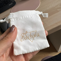 Pochette à cordon en microfibre suédée avec logo personnalisé, emballage cadeau, rangement cosmétique, OEM ODM