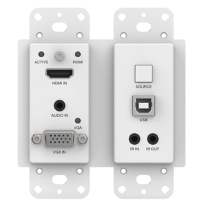 4K UHD 18gbps hdbaset <span class=keywords><strong>HDMI</strong></span>/VGA /RS232 tấm Tường Transmitter tối đa 100m hỗ trợ PoC - Product Image 1