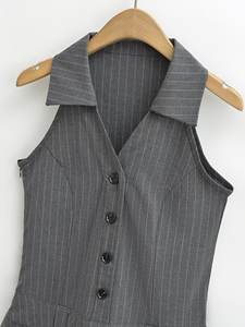 Vestito 2024 donna estate nuovo stile <span class=keywords><strong>accademia</strong></span> di moda abito Vintage Slim-Fit Casual Chic donna Mini abiti Mujer - Product Image 3