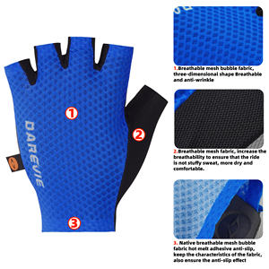 Darevie verano medio dedo guantes de bicicleta <span class=keywords><strong>italiano</strong></span> interfaz elástica equipo <span class=keywords><strong>Palma</strong></span> transpirabilidad guantes de ciclismo Unisex - Product Image 3