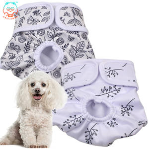 COLLABOR Stock 10 Couleurs Pet Couches Chiens Rose <span class=keywords><strong>Lavable</strong></span> Chien Couches Pour Merde Super Absorption Femelle Chien Pipi Couches Personnaliser - Product Image 1