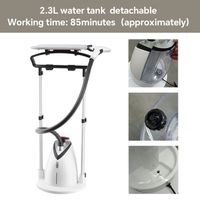 2000W Portable Ménage Vêtement Vapeur Électrique Vertical Tissu Vapeur avec Réglable Debout Conseil Vêtements Vapeur