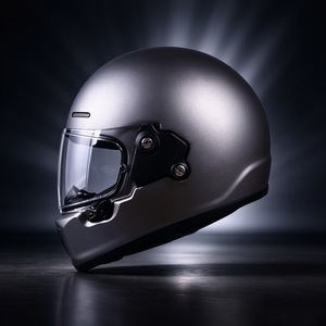 Casco de Motocicleta Retro Integral con Visera Transparente, Casco de Moto Resistente a Impactos para Conducir en Carretera - Product Image 4