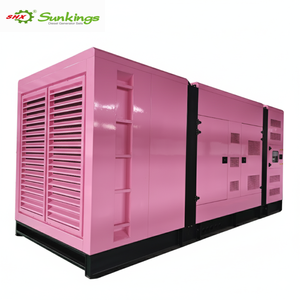 Générateur diesel <span class=keywords><strong>rose</strong></span> super silencieux 50/60Hz 800KW personnalisé avec option de boîte d'auvent d'alternateur ATS Stamford - Product Image 1