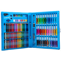 Ensemble de dessin et de peinture de 150 pièces, stylos à aquarelle, pinceaux, règle, ciseaux, taille-crayon, crayons de couleur, crayons de couleur à la cire, papeterie pour enfants, ensemble artistique