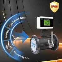 Alat Ukur Aliran Turbin Gas DN100 Hade HTZ-100 Layar Pintar Akurasi Tinggi Korektor Digital OEM Flensa Aluminium 1-1.6 Laju Aliran 1