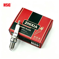 Bougie d'allumage L7RTC pour moto avec résistance pour scooters et motos de banlieue CG125 100-200cc - Électrode à noyau nickel-cuivre