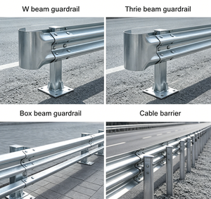 Barrière de sécurité routière en acier galvanisé à trois ondes pour autoroute, homologuée, avec kit de boulons et écrous, fabricant GB 31439, amortisseur de collision - Product Image 2