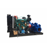 Centrale hydroélectrique Drainage de l'eau de mer Double pompes d'aspiration Pompe à moteur diesel Pompe à eau Industrie à haut débit
