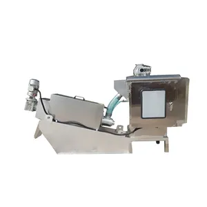 No bad smell Sealed system 278kg/h to 258kg/h QTE-1500 Dehydrating Belt Press