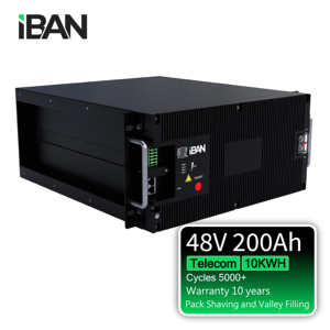 Batterie de stockage d'énergie télécom personnalisée 48V 200Ah, système de batterie lithium-ion pour les télécommunications - Product Image 4