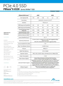 PBlaze6 6530 SSD NVMe1.4 PCIe4.0 AIC 7.68T 8T PC 서버 작업용 SSD 스테이션 솔리드 스테이트 드라이브