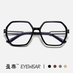 Yingtai Eyewear Polygonal <b>Large</b> <b>Frame</b> Sunglasses UV400 PC Material Women's Fashion Sunshades - Product Image 1