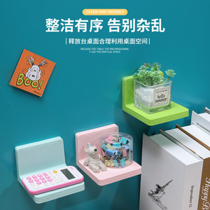 Wall Mounted Corner Storage Rack No <b>Drill</b> Installation For Bathroom Kitchen Multi Color 1 Layer Tray - Product Image 5