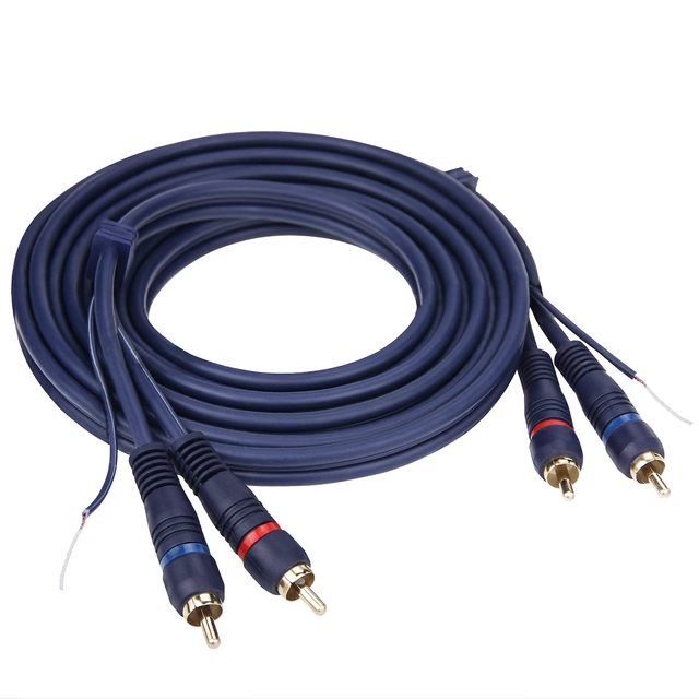 Custom 10ft 2 Male to 2 Male RCA Cable with Ground Wire for Stereo Interconnect Cable UIInosoo for Turntable Preamp Amplifier