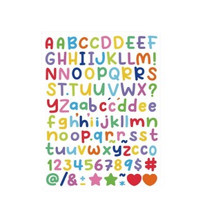 Pegatinas de Letras, Estilo Artístico Colorido, Impermeables, Tamaño Pequeño, Decoración Hecha a Mano para Diario, Pegatinas de Etiquetas con Letras en Inglés - Product Image 6