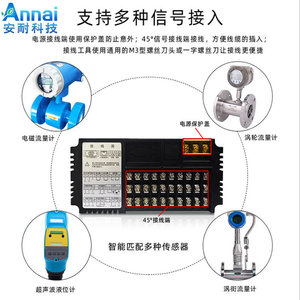 F3000X Flow Totalizer LCD Display <b>Temperature</b> Pressure Compensated 160x80mm Horizontal Counter - Product Image 4