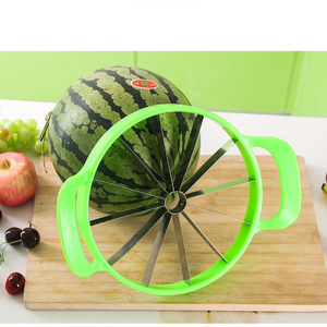Cortador redondo de frutas y verduras de cocina de acero inoxidable de gran tamaño, herramientas ABS, rebanador de melón y sandía - Product Image 4