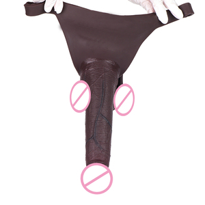 SXXY mutandine in Silicone con realistico Dildo cavo cinturino maschile nero grande pene ext manicotto <span class=keywords><strong>coppia</strong></span> <span class=keywords><strong>Sex</strong></span> <span class=keywords><strong>Toy</strong></span> all'ingrosso - Product Image 2