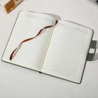 Coffret Cadeau d'Entreprise : Carnet et Stylo Gris Fumé, Suite Cadeau d'Affaires, Journal en Cuir Noir, Stylo Métallique pour Cadeau de Réunion d'Employés