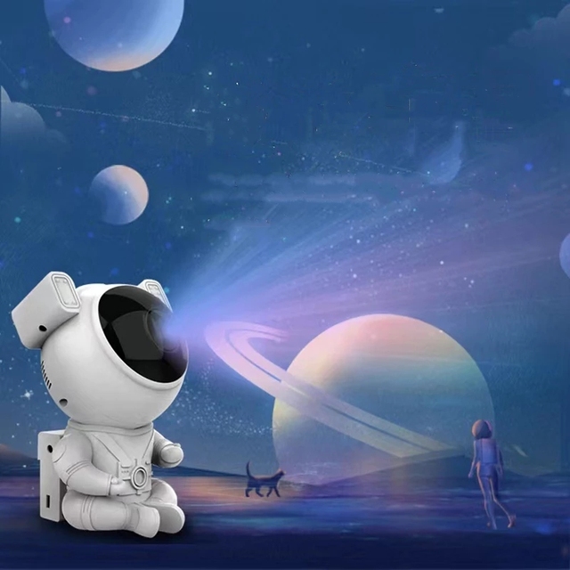 Ihomemix Laser Led Setting Astronaut Gift Night Northern Light Aurora Projector Space Projector Lamp galaxy Projector