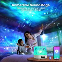 Projecteur d'aurores boréales LED TSINYE avec haut-parleur Bluetooth, 16 couleurs, lampe de table Luminorthe Cube avec commande tactile/télécommande