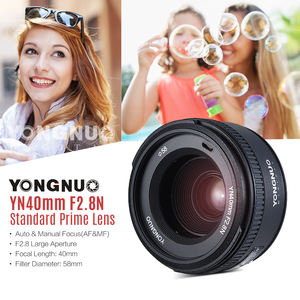 Objectif YONGNUO 40MM F2.8 pour appareil photo Nikon avec port USB, léger, standard, à mise au point automatique/manuelle AF/MF, objectif YN40mm - Product Image 6