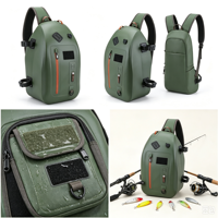 Tas Selempang Pancing Anti Air IPX8 840D TPU 13L dengan Tempat Joran dan Ritsleting Kedap Udara