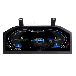 MOOKAKA Écran LCD numérique 12,3 pouces pour système CIC/<span class=keywords><strong>CCC</strong></span> <span class=keywords><strong>E60</strong></span>/E61 2003-2009 Tableau de bord Panneau d'instruments Compteur de vitesse - Product Image 1