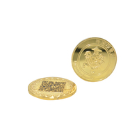 Monedas Promocionales de Aleación de Zinc con Código QR Personalizado, Regalos Promocionales, Bañadas en Oro, Precio Promocional