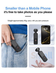 Caméra Face Track Pocket 3, nouvelle, 270 °   Caméra d'action sportive de poche HD 4K avec clip de micro rotatif, caméra sportive miniature pour les aventures en plein air - Product Image 5