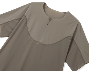 Blusa Deportiva Casual Minimalista Ligera y Transpirable con Manga Raglán y Media Cremallera para Mujer, Venta al Por Mayor Personalizada - Product Image 3