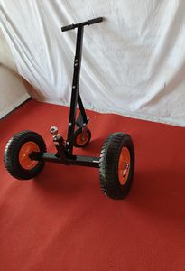 Capacité de charge de chariot de remorque de bateau, déménageur de remorque en acier au carbone avec hauteur et crochet réglables, pneus pneumatiques, roue universelle - Product Image 4