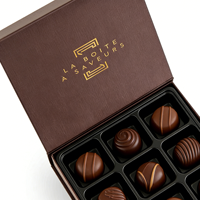 Boîtes rigides magnétiques de luxe, nouveau design, pour bonbons, emballage artisanal, chocolat, logo personnalisé, insert en PVC avec dorure à chaud, dorure à chaud