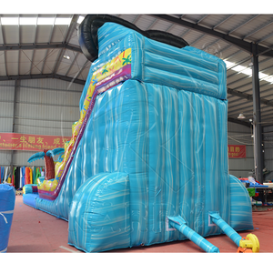 Tùy chỉnh MOONWALK <span class=keywords><strong>Inflatable</strong></span> Bouncer PVC Hawaii lướt <span class=keywords><strong>Inflatable</strong></span> trượt nước với hồ bơi cho trong nhà ngoài trời trẻ em bên - Product Image 4