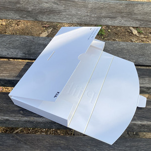 Customized white card envelope <b>mask</b> box, Instagram-style packaging box, one-piece rectangular white <b>eye</b> <b>mask</b> and scarf packaging - Product Image 2
