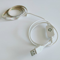 Светодиодная лента IP20 с регулируемой яркостью, 5В USB, сенсорное управление, SMD 3528, 60 светодиодов/м
