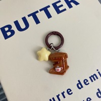 Porte-clés Étoile Mignonne pour Café, Breloque de Sac pour Filles, Pendentif Dessin Animé pour Meilleure Amie