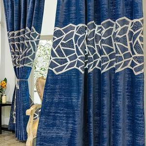 Rideaux occultants classiques en polyester tissé de haute qualité pour toutes saisons, avec bande de fixation, élégants, unis, personnalisables, et cantonnières lumineuses - Product Image 5