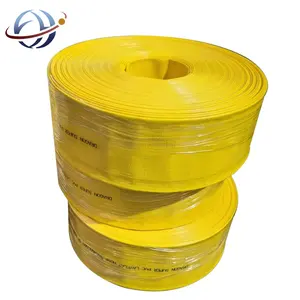 YUE HUA High Pressure Agricultural Irrigation Expandable Discharge Hose Water Pump Lay Flat Pipe Hose Pvc Layflat Hose