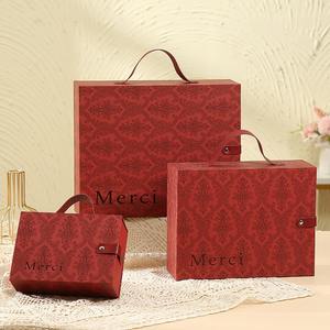 RTS صناديق حلوى الزفاف الصينية صناديق هدايا لحفلات الزفاف صناديق هدايا مأدبة الزفاف بالجملة صناديق عطور فاخرة قابلة للسحب - Product Image 3