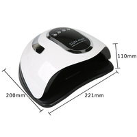 220w 45 Leds Sunx10 Max Manucure Séchage Uv Led Durcissement Lampe À Ongles Doigt Ongle Ongle Pédicure Salon Beauté Lumière Outil Équipement