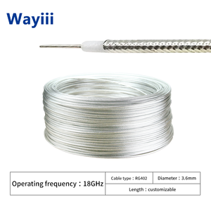 Wayiii RG402 RF同軸ケーブル 1芯ソリッド銅線 3.6mm セミフレキシブル 低損失 無被覆 DC-18GHz - Product Image 4