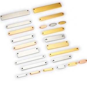 Nghĩa Ô Aceon Thẻ Kim Loại LOGO Tùy Chỉnh Bằng Thép Không Gỉ Thẻ Làm Trang Sức Một Hoặc Hai Lỗ Thẻ Tên Có Vòng - Product Image 5